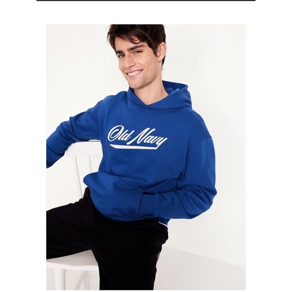 Old Navy Baggy Hoodie Heavyweight Fleece Logo XL - Picture 2 of 3